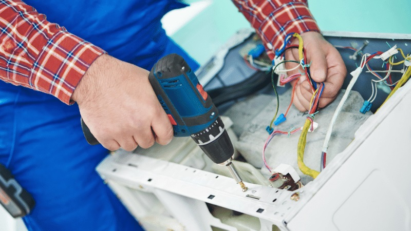 Kalecik Amana Amana çamaşır makinesi kart tamiri – Su almama arızası orijinal parça ile giderildi. - Teknik servis örneği